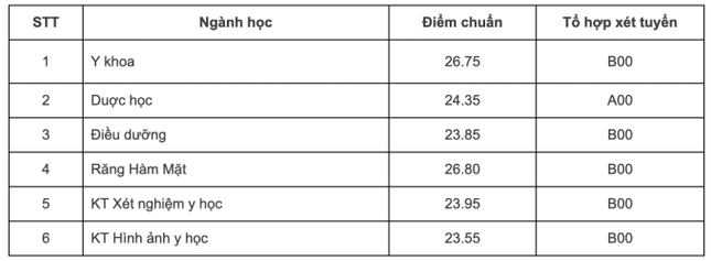 Toàn cảnh điểm chuẩn các trường khối Y Dược năm nay: Ngành nào dẫn đầu? ảnh 3