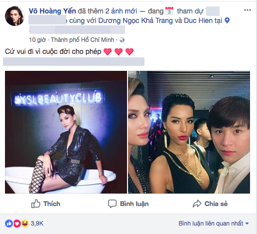 Giữa 'bão scandal' bị đe doạ, Hoàng Yến vẫn mặc váy nóng bỏng đi bar ảnh 3