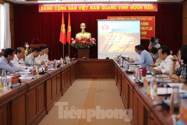 Bên trong phòng tuyển chọn bí thư huyện ủy ảnh 1