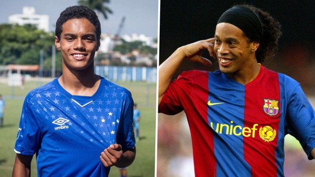 Con trai huyền thoại Ronaldinho chính thức ký hợp đồng với Barcelona ảnh 1