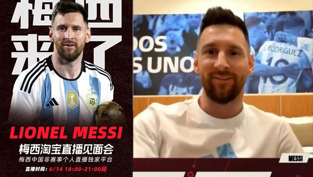 Messi sắp live stream bán hàng tại Trung Quốc ảnh 1