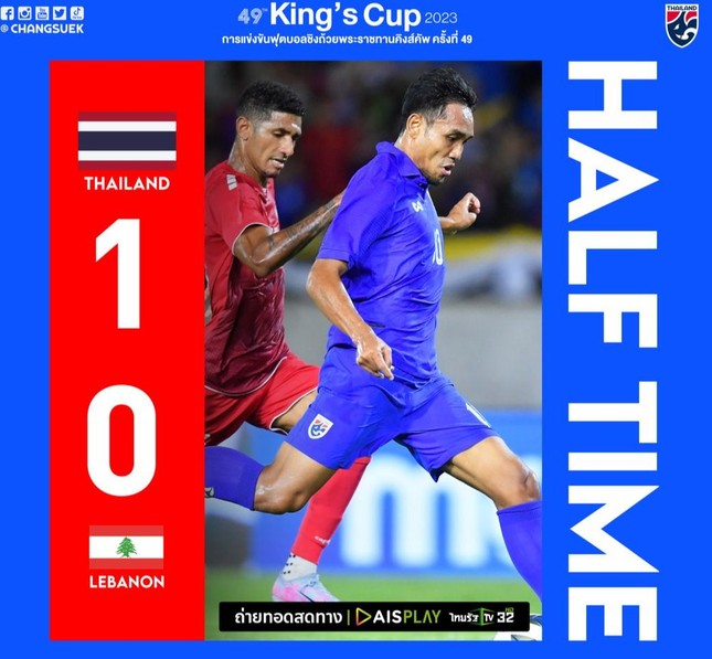 Hạ Lebanon 2-1, Thái Lan vào chung kết King's Cup 2023 ảnh 4