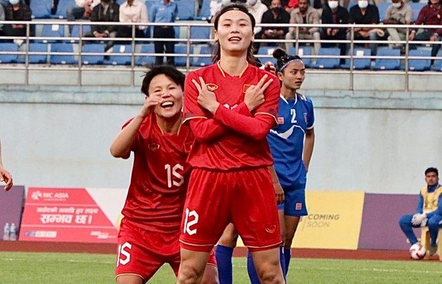 Đánh bại tuyển nữ Nepal 2-0, tuyển nữ Việt Nam có khởi đầu tốt tại Asiad 19 ảnh 35