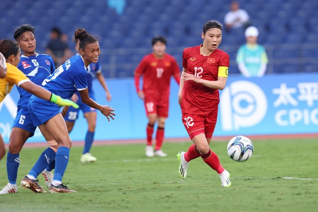 Đánh bại tuyển nữ Nepal 2-0, tuyển nữ Việt Nam có khởi đầu tốt tại Asiad 19 ảnh 13