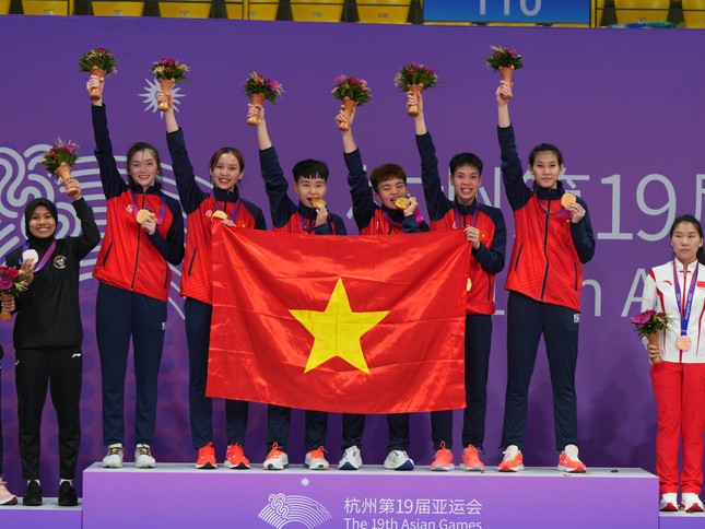 Bóng chuyền nữ vào bán kết Asiad 19 ảnh 3