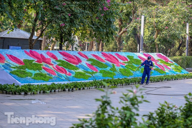 Hà Nội rực rỡ hoa chào mừng Đại hội Đảng lần thứ XIII ảnh 12
