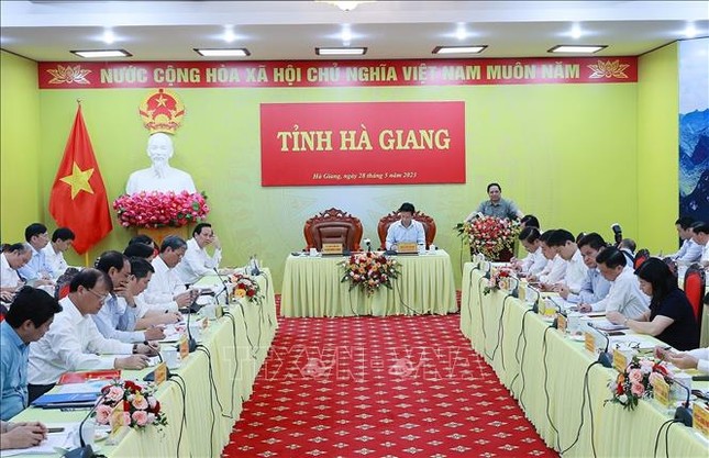 Thủ tướng Phạm Minh Chính làm việc với lãnh đạo Hà Giang ảnh 3