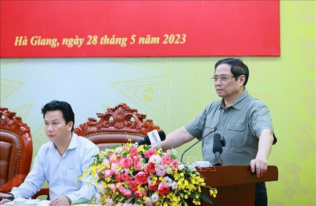 Thủ tướng Phạm Minh Chính làm việc với lãnh đạo Hà Giang ảnh 4