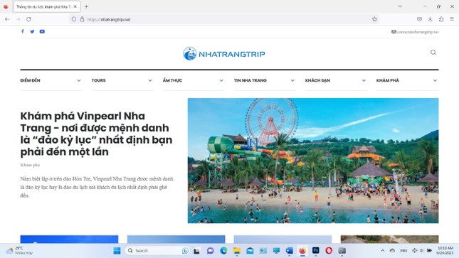 Cục PTTH&TTĐT đề nghị xử lý chặn website vi phạm nhatrangtrip.net ảnh 1