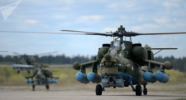 Nga thử trực thăng huấn luyện - chiến đấu Mi-28 UB tại Syria ảnh 1