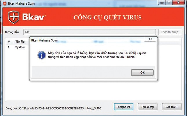 Hàng trăm trường hợp ở Việt Nam nhiễm mã độc tống tiền WannaCry ảnh 1