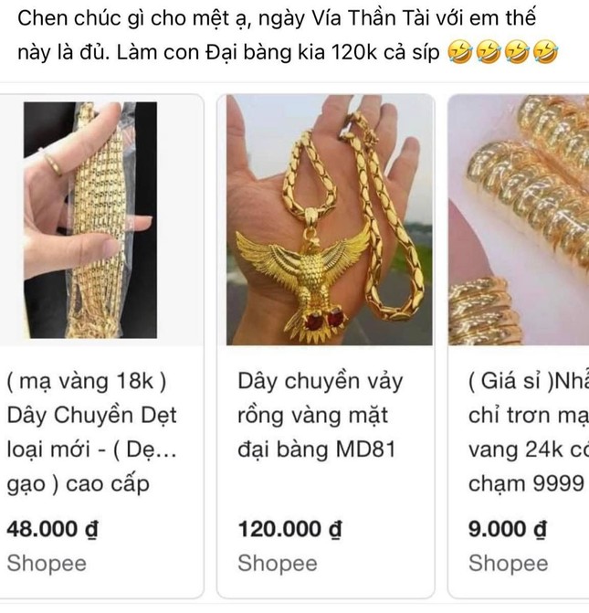 Hài hước những kiểu mua vàng gây sốt mạng xã hội ngày vía Thần tài ảnh 1