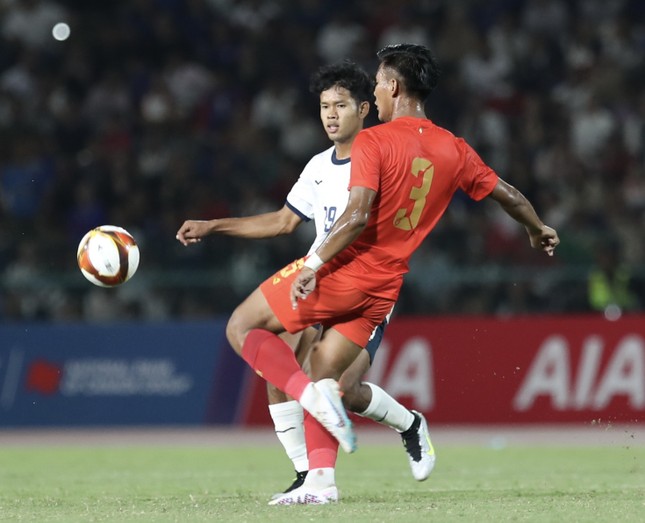 Trực tiếp U22 Myanmar vs U22 Campuchia 2-0 (H1): Chủ nhà gặp khó - Ảnh 1.