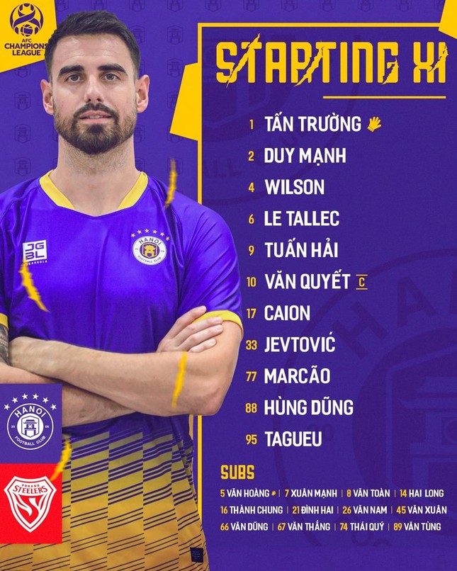 Hà Nội FC có màn thể hiện tốt dù thua Pohang Steelers 2-4 ảnh 34