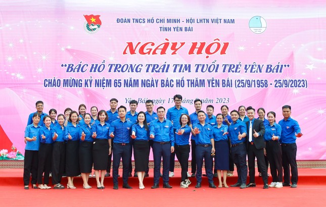 Hơn 5.000 đoàn viên tham gia ngày hội 'Bác Hồ trong trái tim tuổi trẻ Yên Bái' ảnh 11