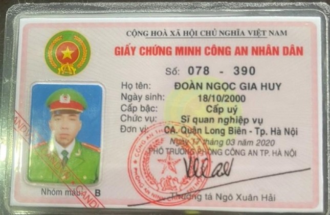 Trình Chứng minh Công an nhân dân giả để xin bỏ qua lỗi vi phạm giao thông ảnh 2