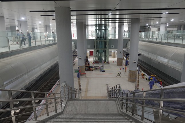 Metro số 1 TPHCM: Ga ngầm lớn nhất hoàn thiện trên 99%, cuối năm nay chạy thử toàn tuyến
