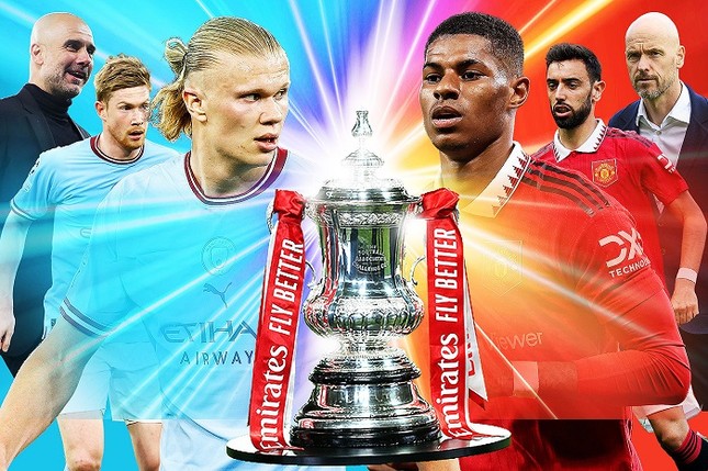 Xem trực tiếp chung kết FA Cup Man City vs MU trên kênh nào, ở đâu? ảnh 1