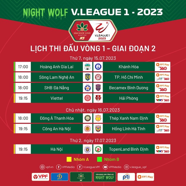 Lịch trực tiếp vòng 1 giai đoạn 2 Night Wolf V-League 2023 hôm nay ảnh 3