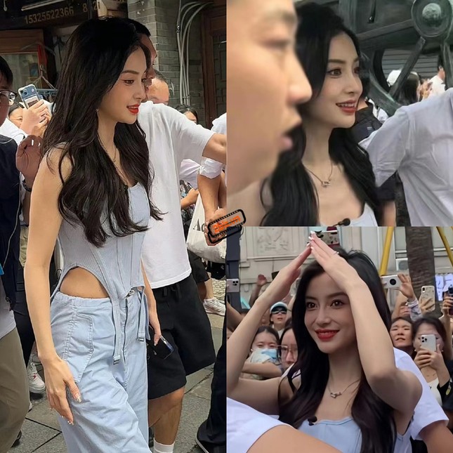 Biển người chen lấn ngắm Angelababy ngoài đời thật ảnh 3
