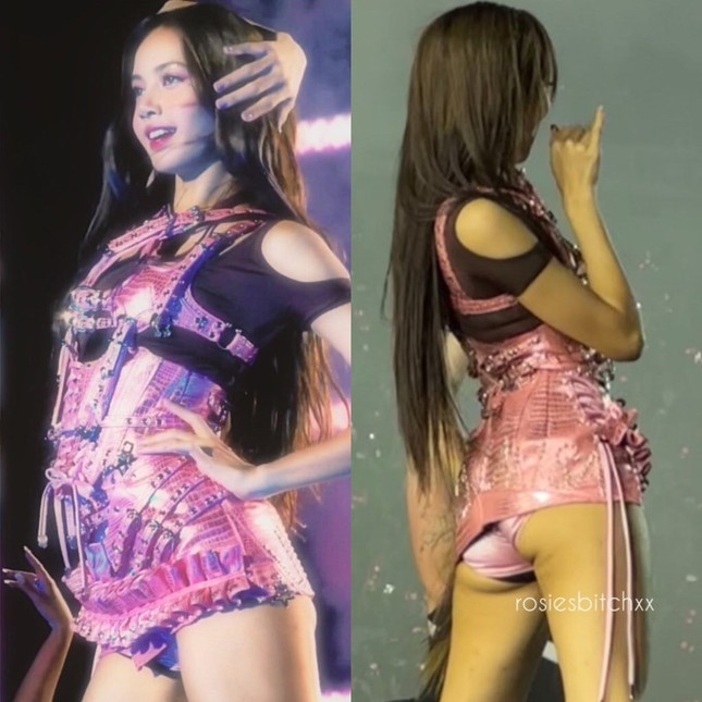 Lisa (BlackPink) tiếp tục bị chỉ trích phản cảm vì váy quá ngắn ảnh 1