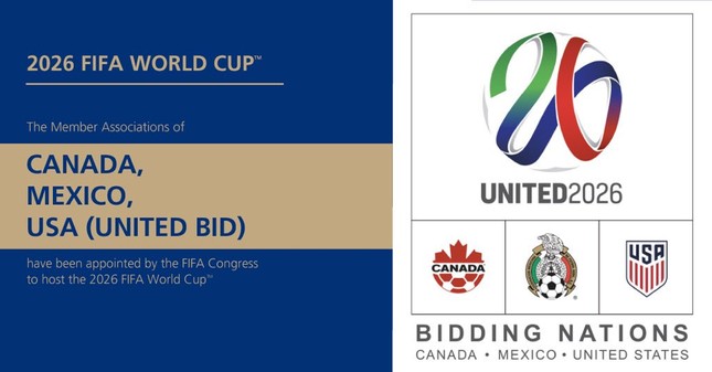 Liên minh Mỹ, Canada, Mexico đăng cai World Cup 2026 ảnh 1