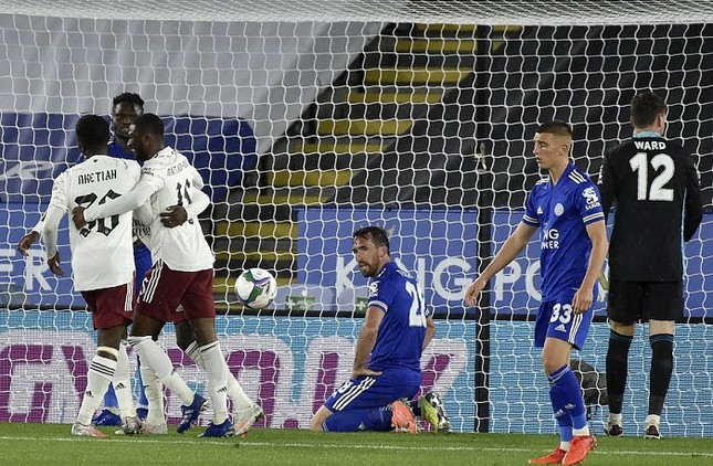 Dùng đội hình dự bị, Arsenal hạ Leicester ở Cup Liên đoàn Anh ảnh 1