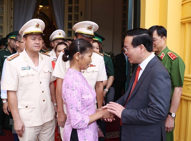 Chủ tịch nước Võ Văn Thưởng gặp mặt các điển hình tiên tiến phòng, chống ma túy ảnh 2