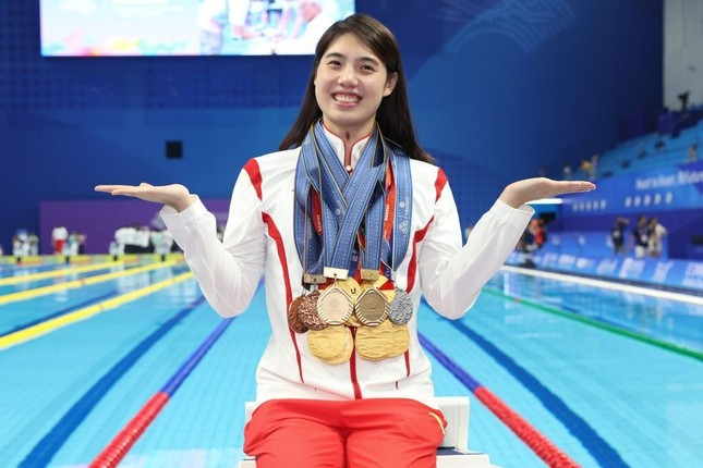 Nhan sắc nữ kình ngư lập 6 kỷ lục ở Asiad 19 ảnh 4