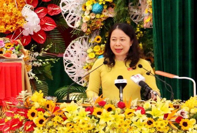 Trưởng Ban Tuyên giáo Trung ương Võ Văn Thưởng dự Đại hội Đảng bộ An Giang ảnh 1