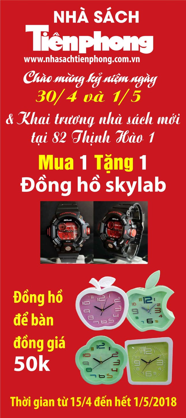 Khuyến mãi lớn dịp nghỉ lễ và khai trương Nhà sách Tiền Phong thứ 10 ảnh 1
