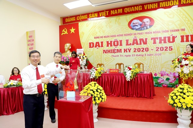 Đảng bộ Agribank Thanh Trì thí điểm bầu trực tiếp Bí thư tại Đại hội ảnh 1