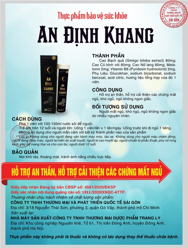 TPBVSK An Định Khang giải pháp giúp ngủ ngon, tròn giấc ảnh 2