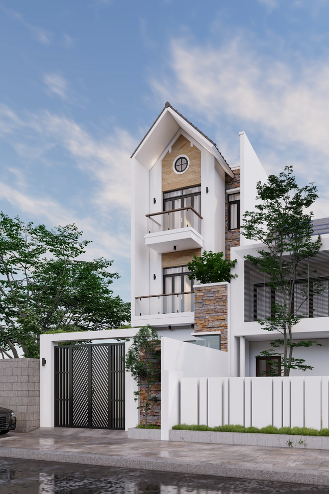Mẫu thiết kế nhà đẹp theo phong cách hiện đại ảnh 2