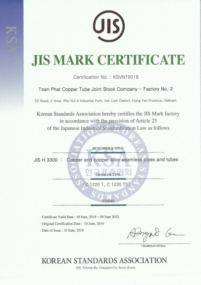 Tìm hiểu quy trình sản xuất ống đồng Toàn Phát đạt chứng chỉ JIS H3300 xuất khẩu Nhật ảnh 2