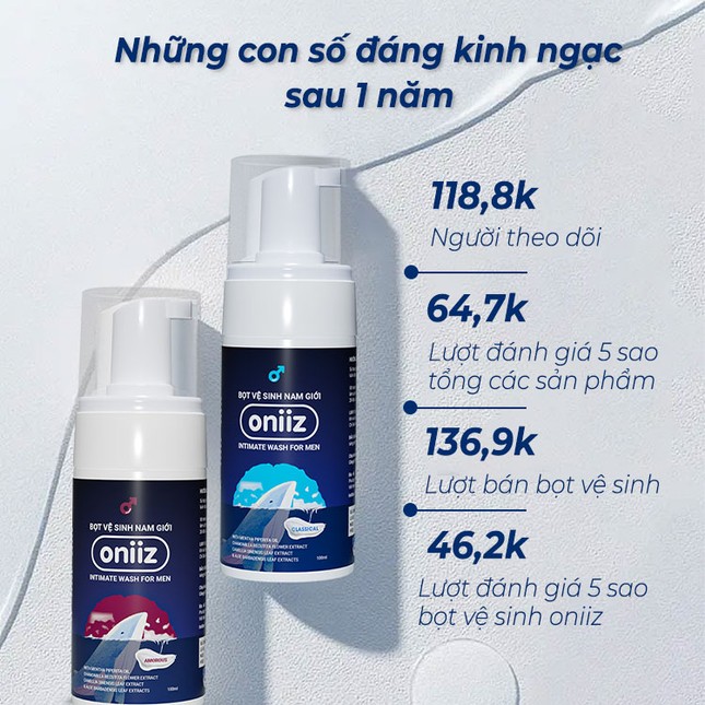 ONIIZ-Từ zero đến 100.000 sản phẩm bọt vệ sinh nam giới ảnh 2