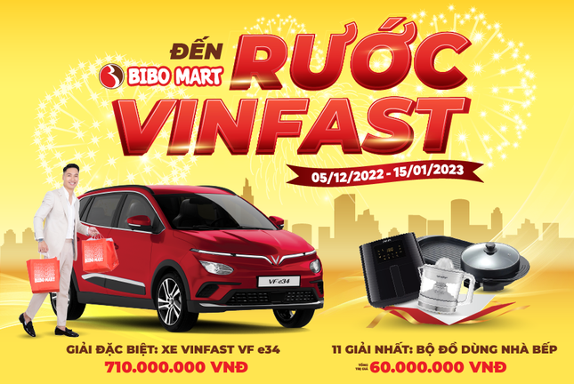 Bibo Mart tri ân khách hàng tặng xe sang Vinfast gần tỷ đồng ảnh 1