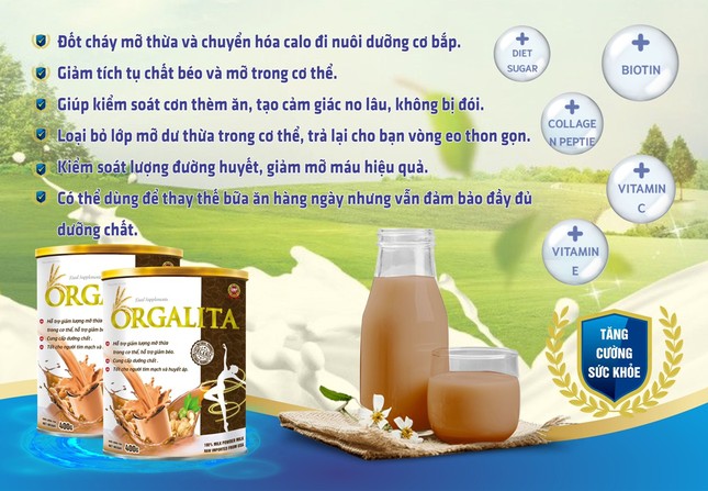 Thực phẩm bổ sung Orgalita hỗ trợ tăng cường chuyển hóa chất béo, hỗ trợ giảm cân hiệu quả ảnh 2