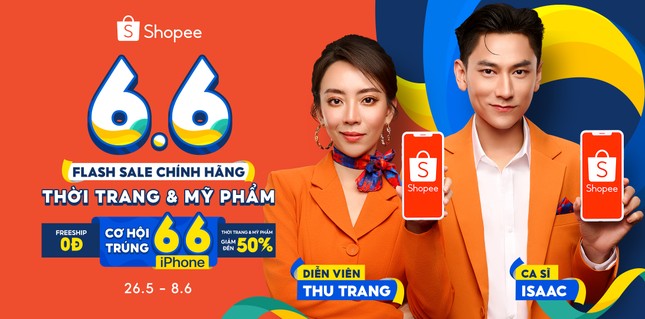 Shopee 6.6 Flash Sale Chính Hãng gia tăng ưu đãi và miễn phí vận chuyển toàn sàn ảnh 1