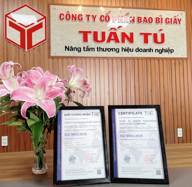 Tuấn Tú Packing đạt chứng chỉ quản lý chất lượng ISO 9001:2015 ảnh 3