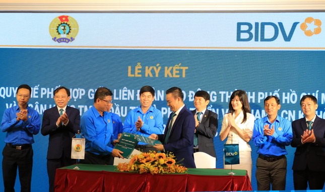 BIDV và Liên đoàn Lao động TP.HCM ký kết Quy chế phối hợp ảnh 1