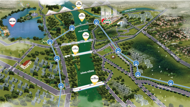 Khai Sơn City hưởng lợi từ quy hoạch giao thông phía Đông Thủ đô ảnh 1