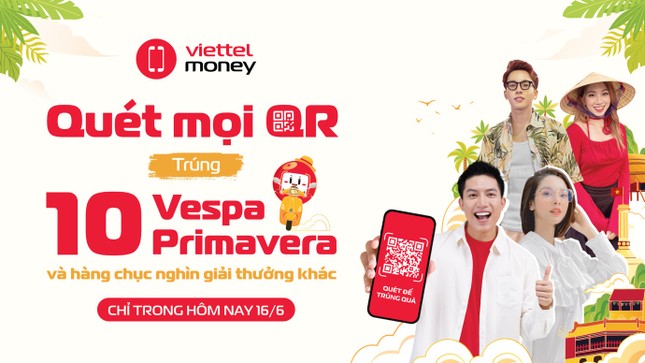 Viettel Money trao thưởng 10 xe Vespa khai hội ‘Ngày không tiền mặt’ ảnh 3