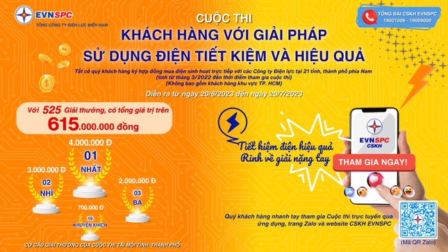 EVNSPC phát động cuộc thi ‘Khách hàng với giải pháp sử dụng điện tiết kiệm, hiệu quả’ ảnh 1