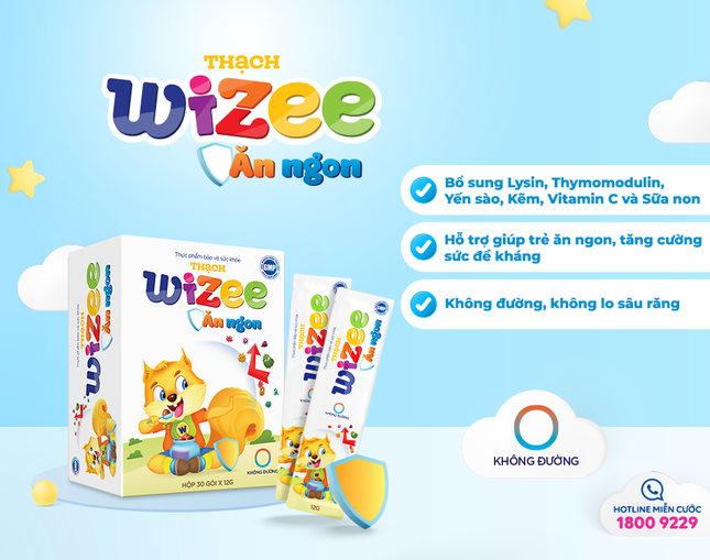 TPBVSK Thạch Wizee Ăn ngon - Bí quyết giúp con ăn ngon, đề kháng khỏe mạnh ảnh 2