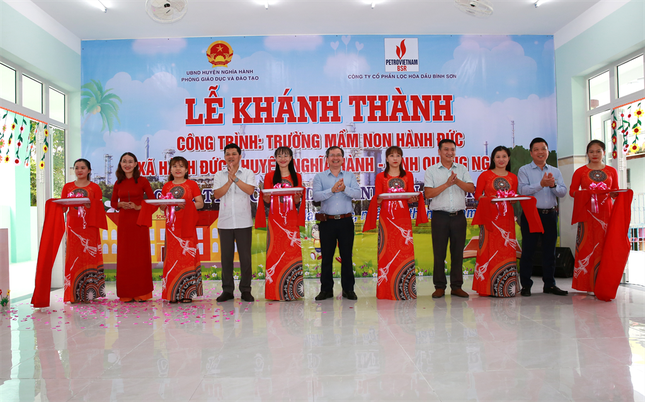 Khánh thành Trường Mầm non Hành Đức do BSR tài trợ ảnh 1