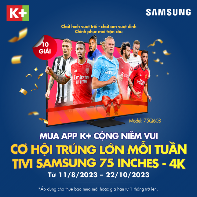 Ngoại hạng Anh mùa giải 2023/24 bùng cháy trên K+ cùng khuyến mại hấp dẫn ảnh 1