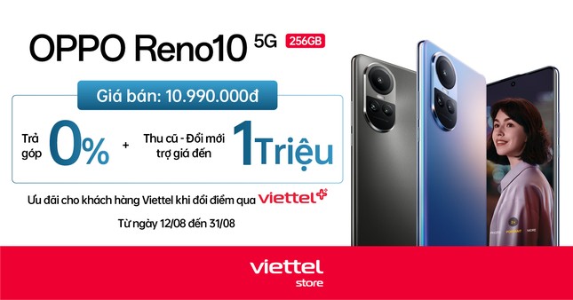 Viettel Store trả 'bay' gần 1000 đơn hàng OPPO Reno10 trong ngày đầu mở bán ảnh 1