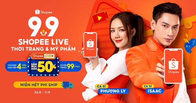 Shopee kết hợp cùng hàng loạt gương mặt giải trí tên tuổi, tung siêu ưu đãi đón siêu sale 9.9 ảnh 1