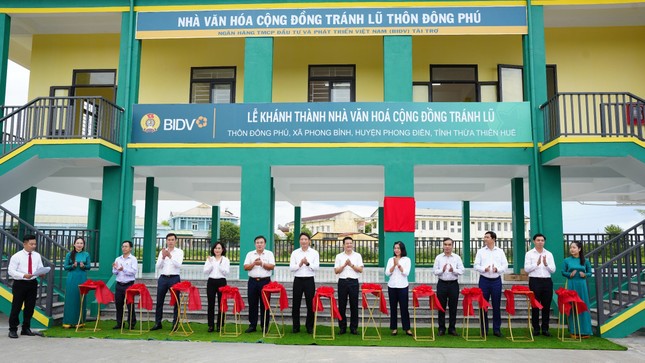 BIDV khánh thành 4 nhà văn hóa cộng đồng tránh lũ ở Quảng Bình, Thừa Thiên Huế ảnh 2